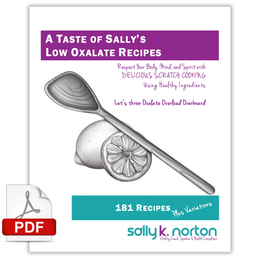 Low Oxalate Recipe Book [PDF only]